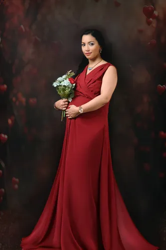 Maternity Red Dress Outdoor Z 38305AA Fc